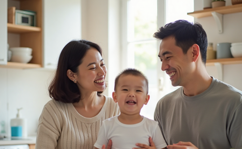 Happy Asian Family Laundry Services Florida